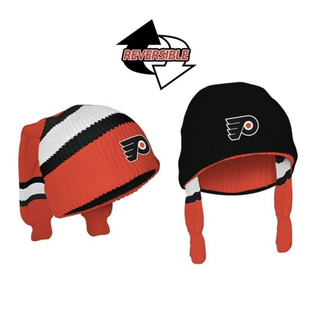 Philadelphia Flyers Licensed NHL Hockey Sockey Toque Knit‎ w/ Polar Fleece